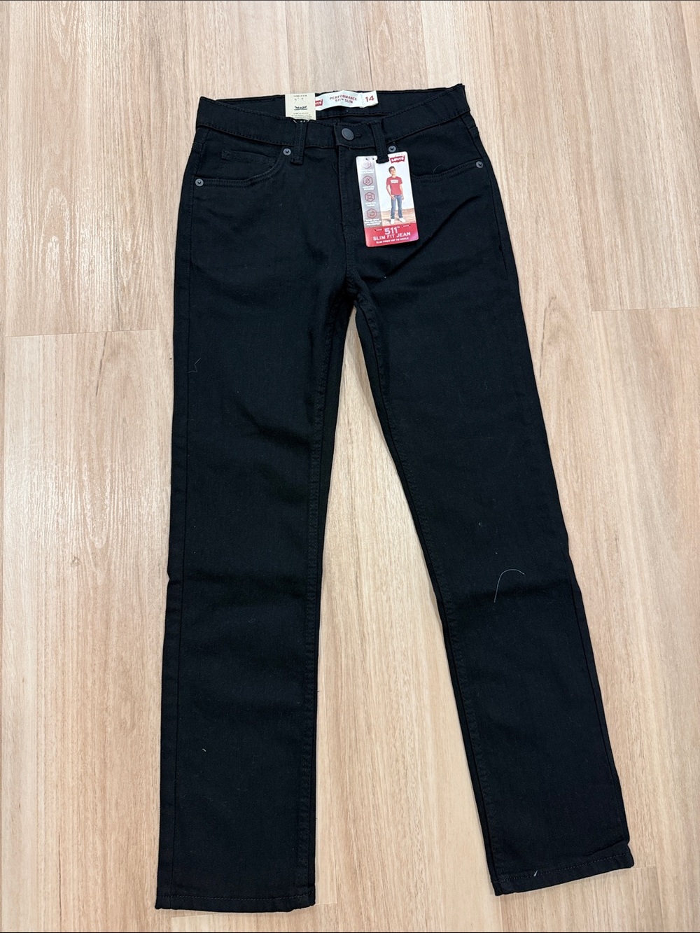 Black Levi’s denim 51 slim size 14  Slim Jeans -